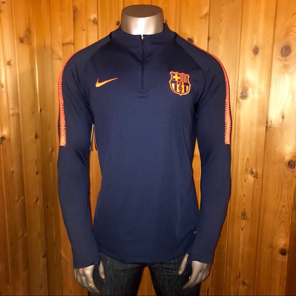 Nike | Jackets & Coats | Nwt Nike Fc Barcelona Squad Drill Jacket Poshmark